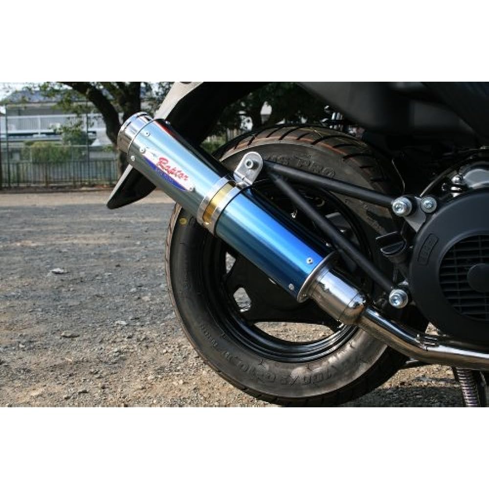 RPM (RPM) Full Exhaust Muffler 80D-RAPTOR Titan Blue Titanium Silencer Cover AddressV125S(CF4MA) Address 6038Z