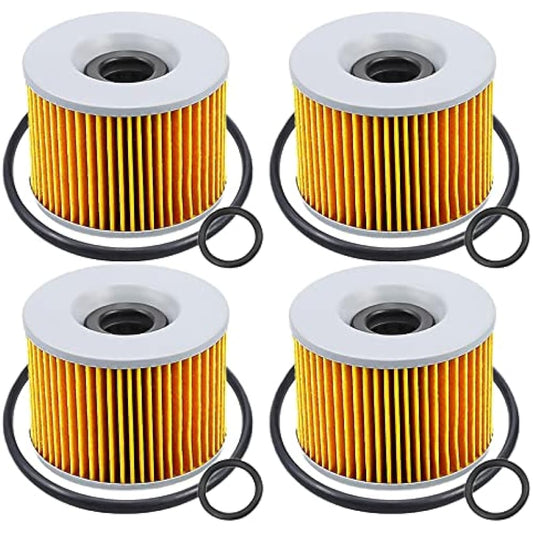 Motorcycle Oil Filter H/0N-DA CB 750 CB 750F CB750C Custom CB900F Hornet CB 900F Super Sport CB1100R CB1100F CBX 1000 CBX1050 (Color : Yellow-4 pcs)