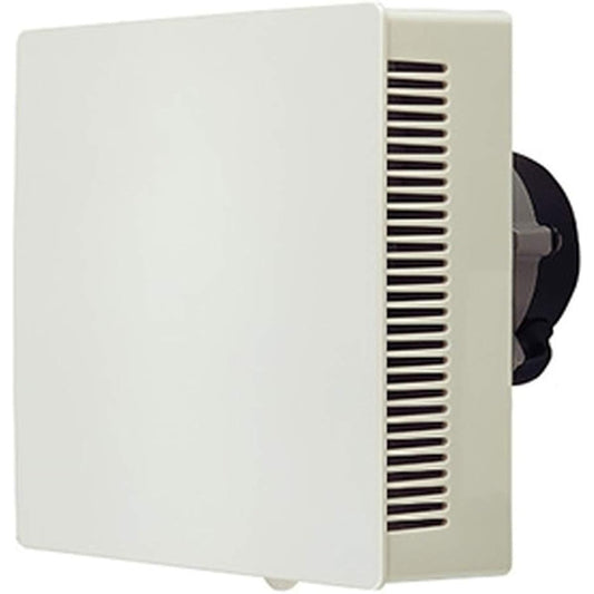 Exhaust fan for pipes, local ventilation, with electric shutter