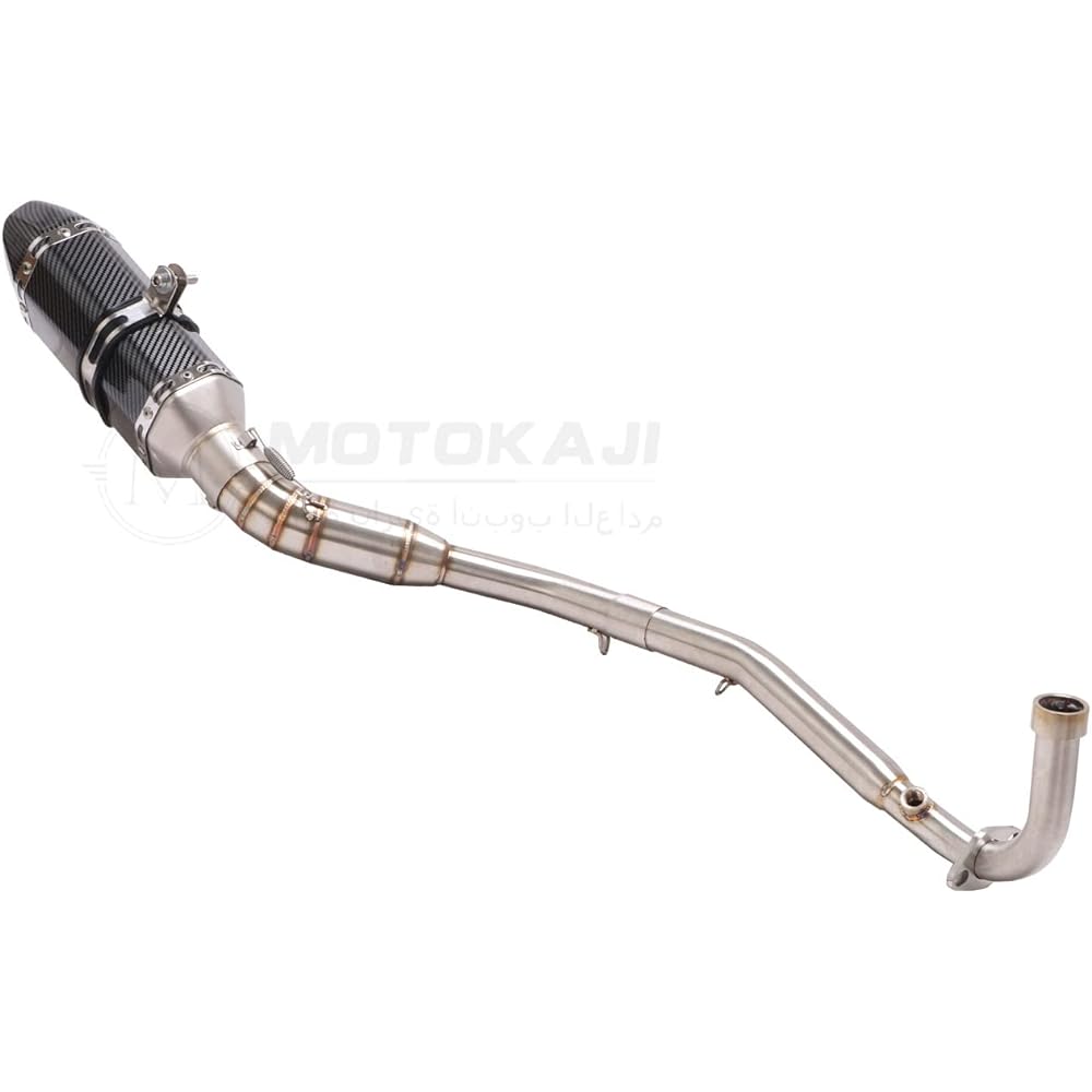 KAJIMOTOR Full Exhaust Muffler System Romant Pipe Kawasaki Z125 2016 2017 2018