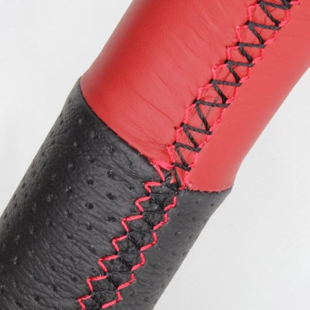 REAL Steering [Vitz (130 series)/Ractis (120 series)] Red & black all leather P130-LPB-RD-VIT