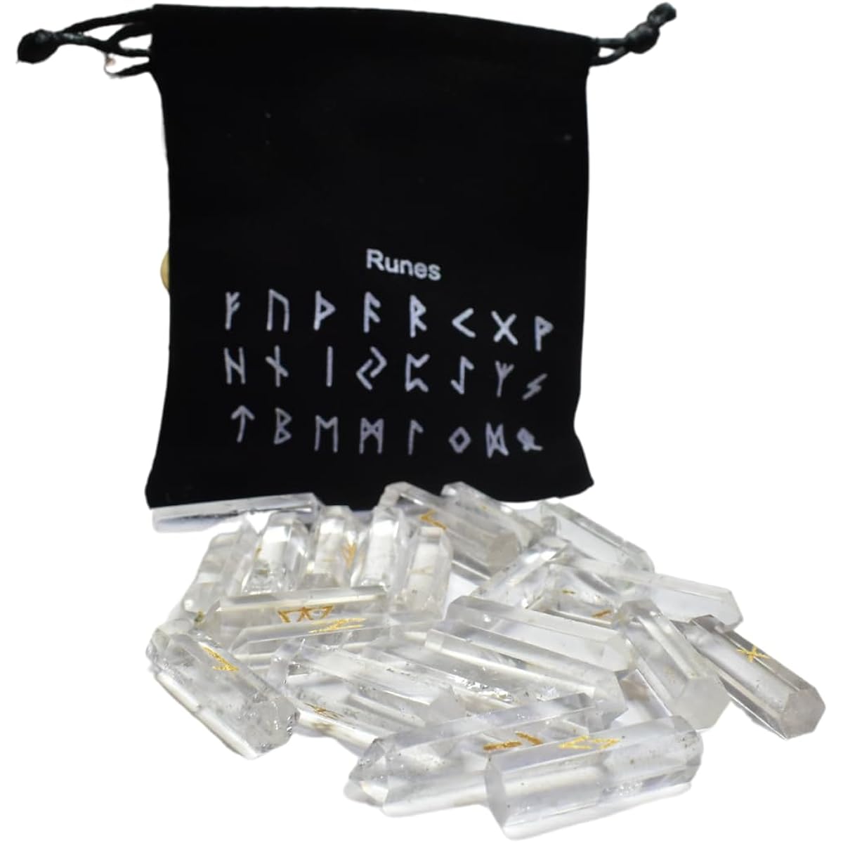 Sedona's Magic Rune Fortune Telling Set (Himalayan Crystal Point with Rune Engraving) Original Japanese Instruction Manual