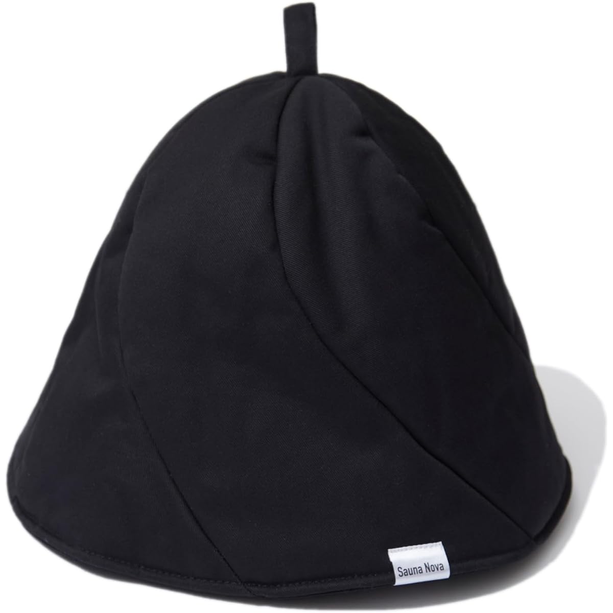 [Sauna Nova] Vaceous Sauna Hat, Sauna Hat, Large, Deep, Washable, Sauna, Women's, Men's, Women's, Heat Insulating, Stylish, Sauna Goods, Black, Couple's Hat