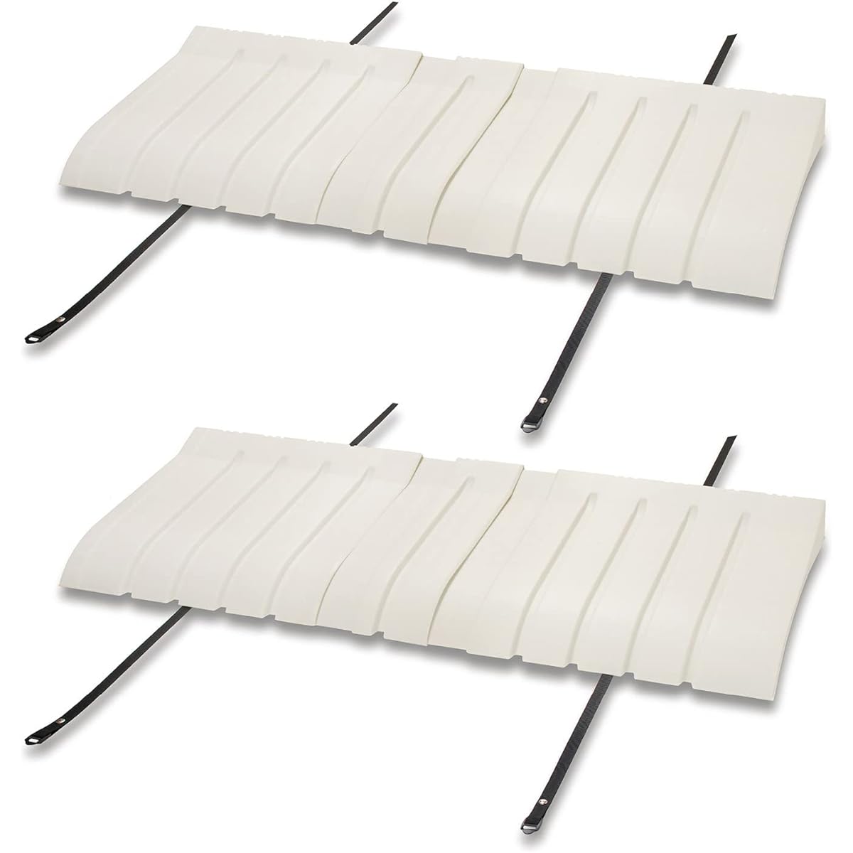 Isetou Air Conditioner Outdoor Unit Cover Wide Set of 2 White Approx. 85.5~96 x 35 x 8.2