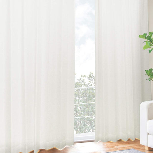 [Curtains won't give me] Double lace curtains with UV protection rate [99.3%] Made of 2 layers. Sturdy thickness. Great insulation and heat shielding effect. UV protection rate 99.3%. Blindfolds day and night. ``If you're in trouble, just this one.'' Col