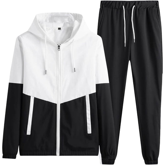 [three Joy] Recommended for leisure sports! Top and Bottom Setup Men's Windbreaker Jersey Stylish Sportswear Available in 3 Colors M-2XL