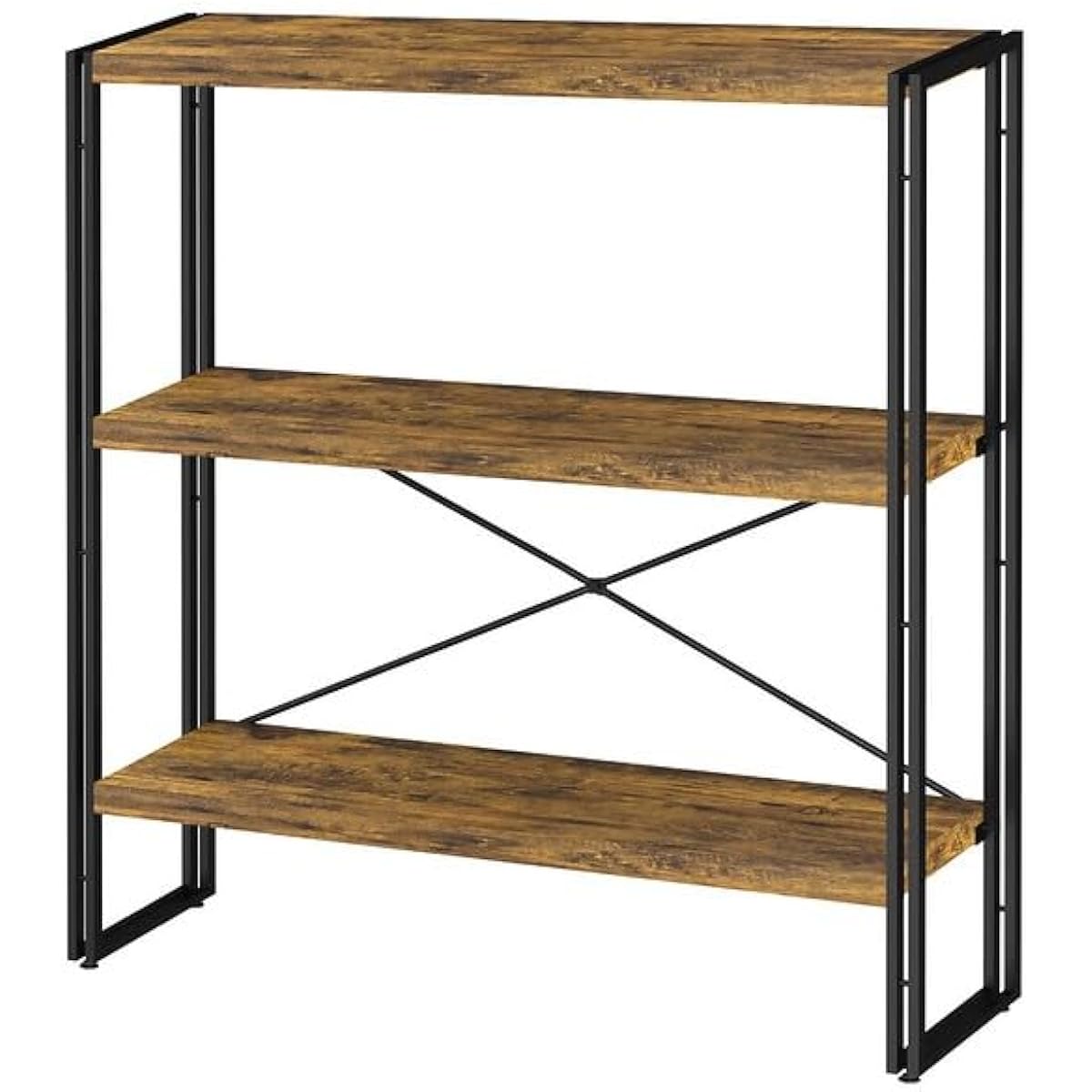 WARABI KK Shelf Rack, Open Shelf Rack, Stylish Rack, Bookshelf, Wood Grain, Open Rack, Shelf, Easy to Assemble (Width 80 x Depth 30 x Height 90 cm)