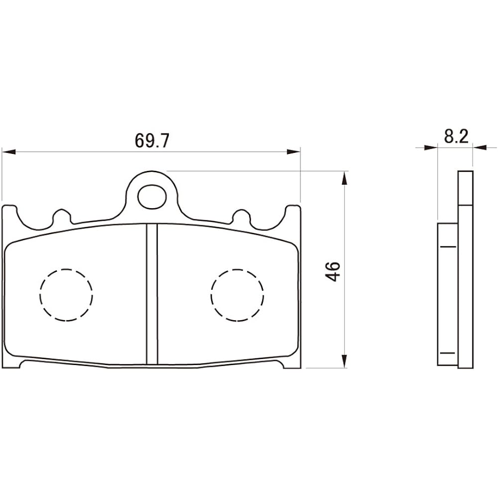 Daytona Motorcycle Brake Pad Red Pad (Semi Metal Pad) for Bandit 1250 (07-16) GSR400 (06-10) ZRX1200 DAEG (09-16) Zephyr 1100 (92-06) GPZ900R (90-98) etc. Front