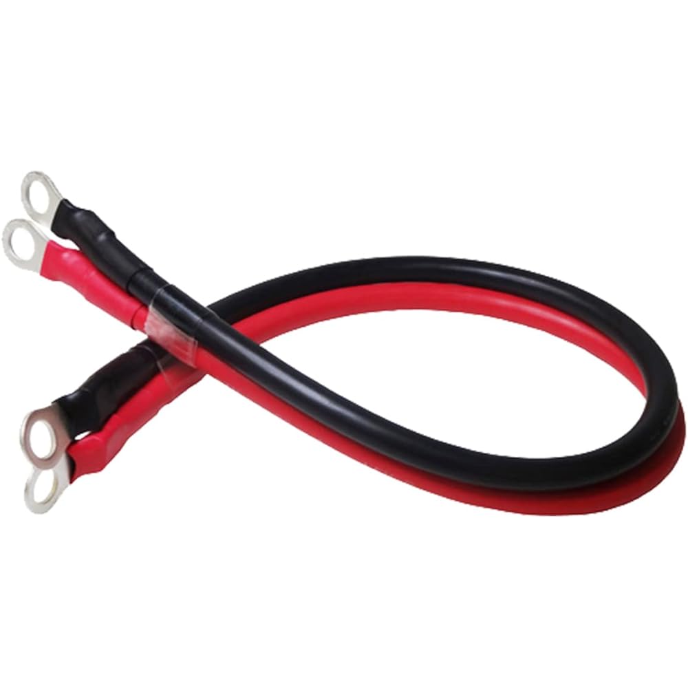 One Gain Special Parallel Cable KIV Line Cable 38SQ KIV 0.4m Red and Black Set Round Crimp Terminal R38-10 ×4 Crimp 38SQ-40cm-R10