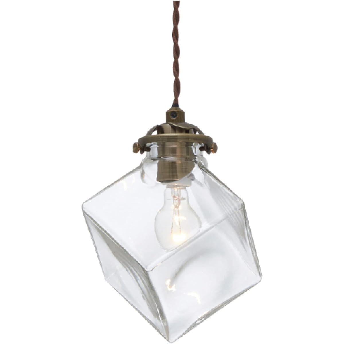 Interform Pendant Light LT-2656CL Quadrato Without Bulb/Sold Separately Clear Glass Antique