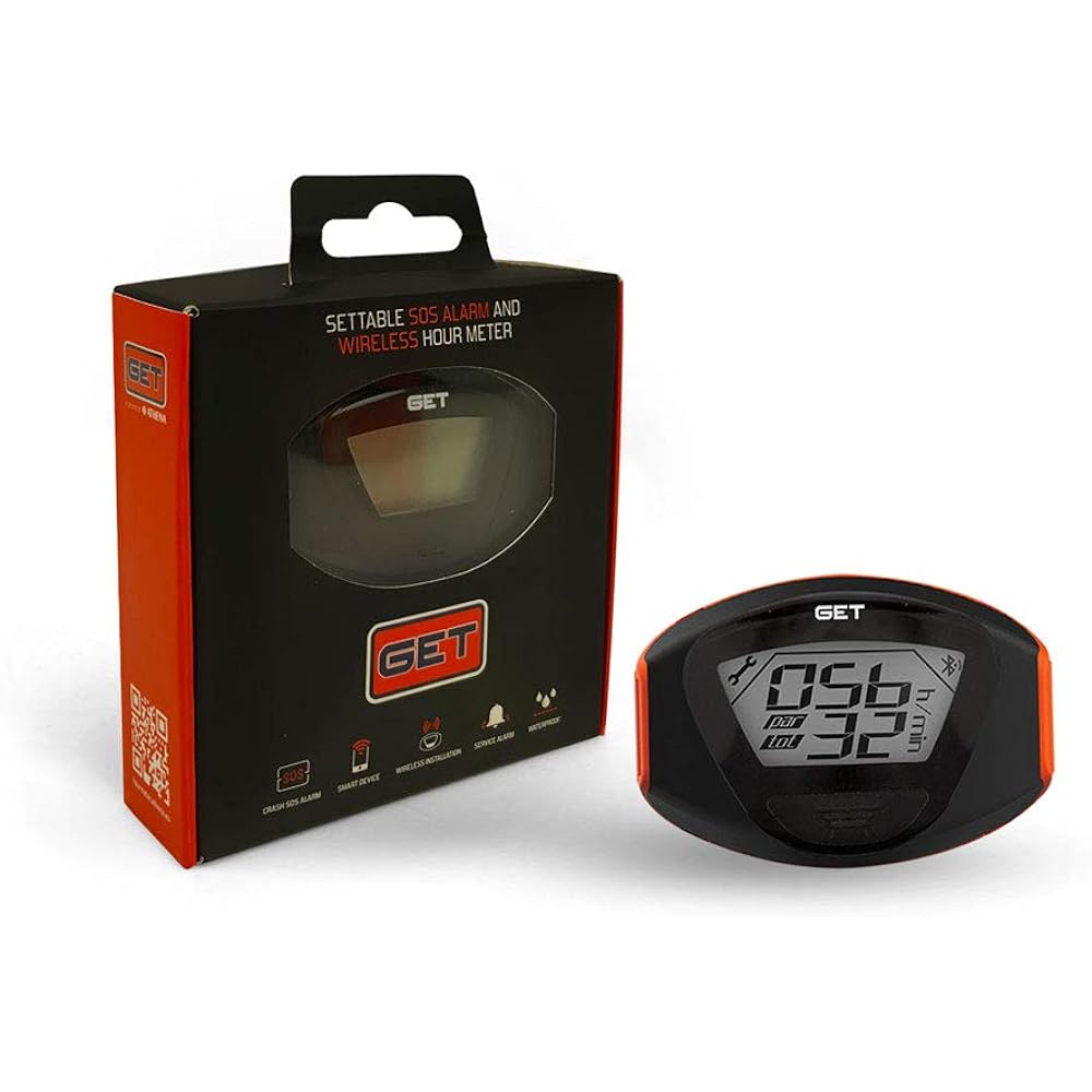GET GK-GETHM-0001 Black Setable Smart SOS Alarm Wireless Time Meter