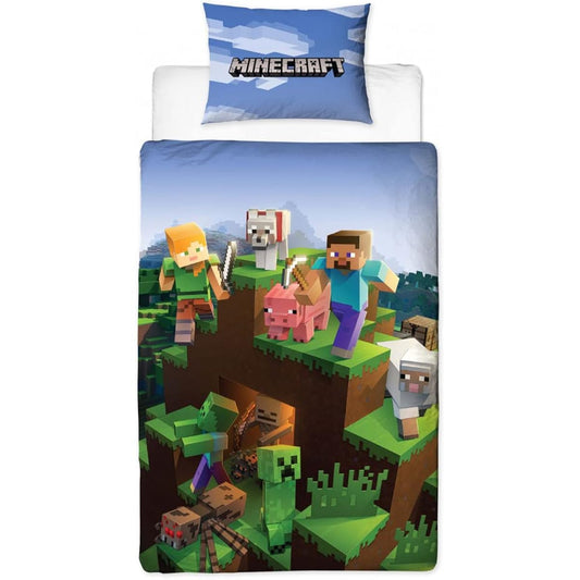 Minecraft Single Size Duvet Cover + Pillowcase Set 1730 [Parallel Import]