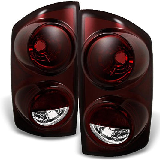 AKKON --Dodge Lamb Track Dark Red Tail Light Brake Lamp Driver Left + Suppira Right Pair replacement set