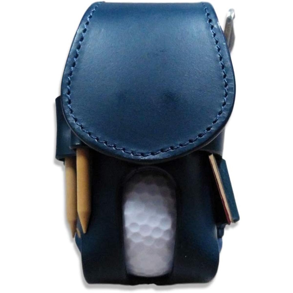 [mon luxe] Made of high quality Italian leather, golf ball case, ball holder, ball pouch, ball holder, fork and tee storage, belt loop type, for 2 pieces
