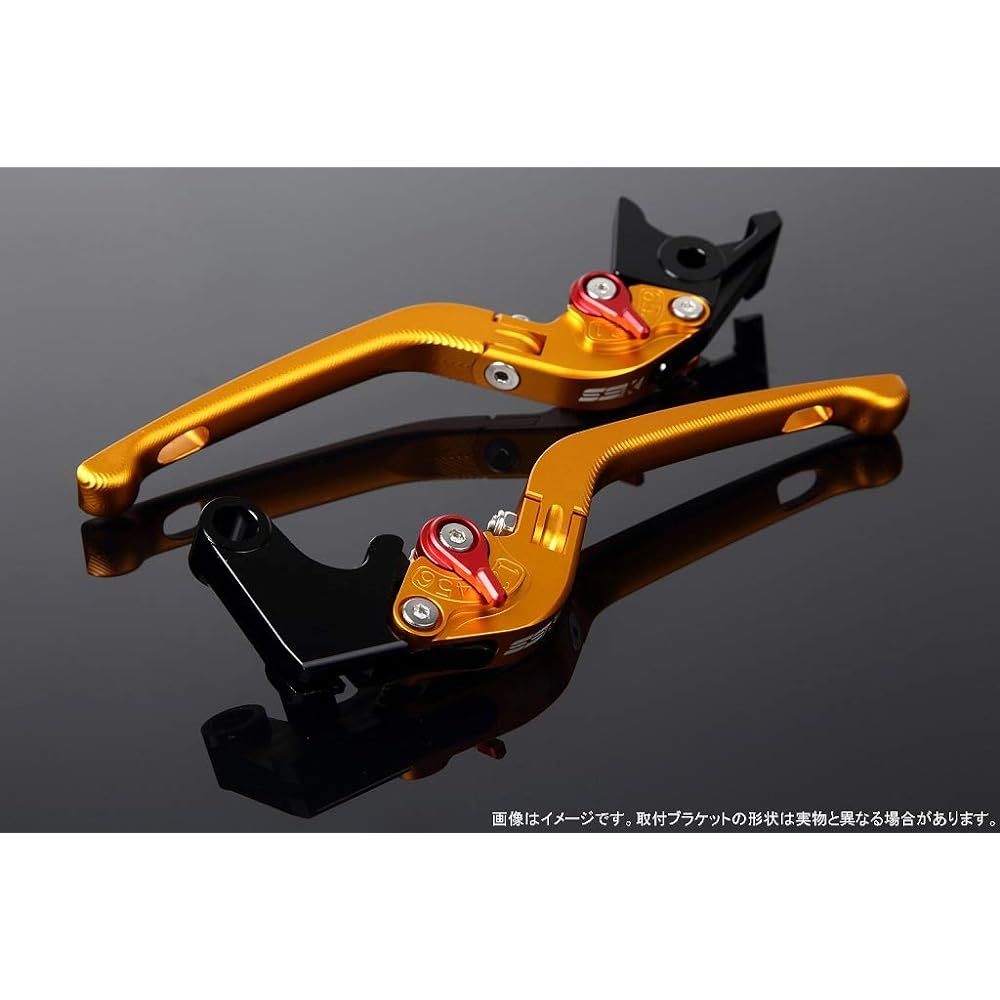 SSK Adjustment Lever 3D Foldable Lever Color: Matte Gold Adjuster Color: Matte Red ZOOMER−X PCX125 JF28 PCX125 JF56 PCX150 KF12 PCX150 KF18 LVDM001GD-RD