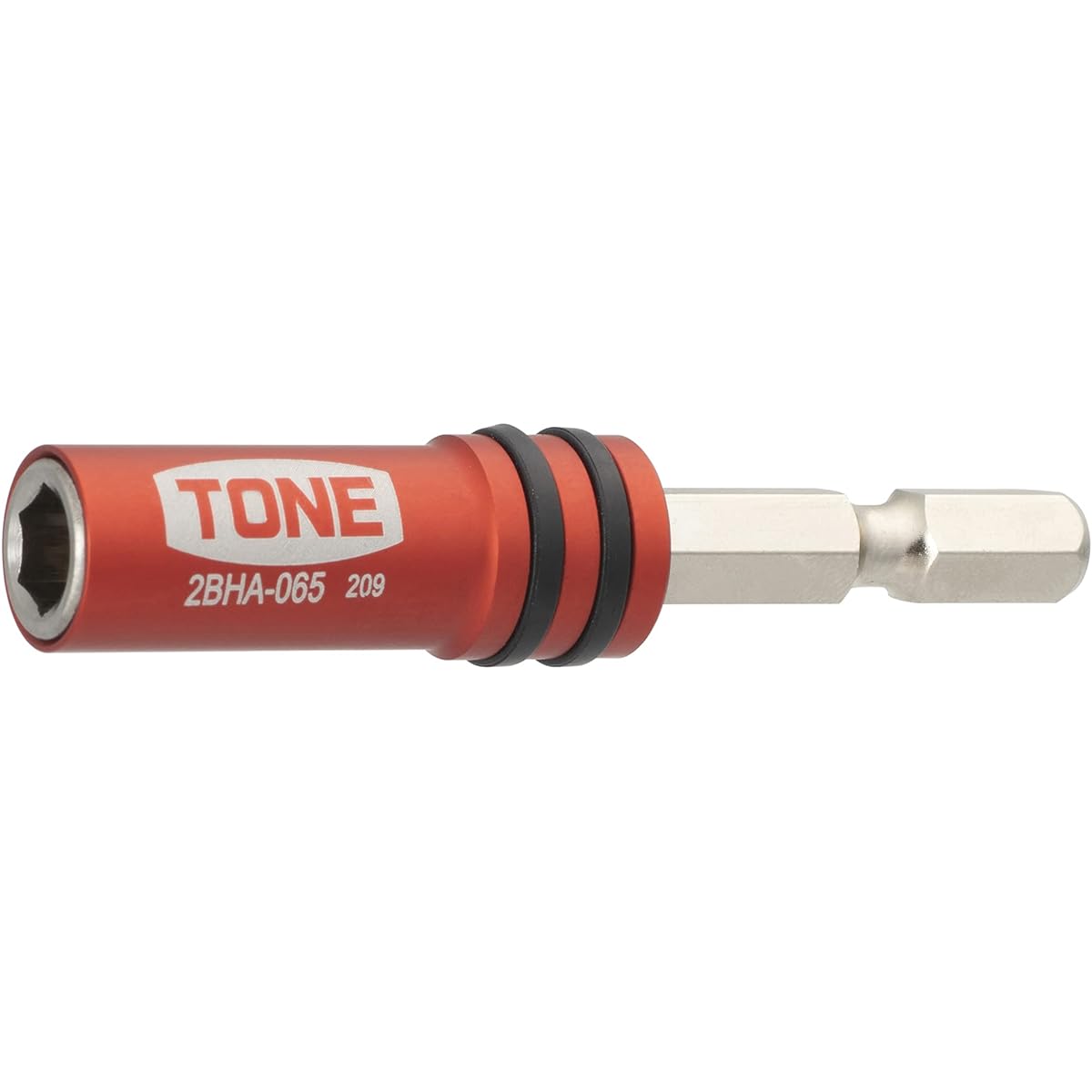 TONE Bit Holder for Electric Drill HP2BHA-065 Bit Insertion Red Total Length 65mm