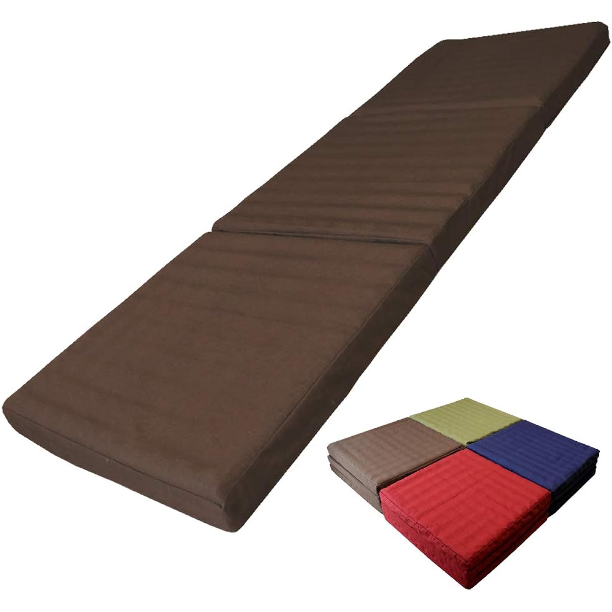 Superb Sleeping Mat [TOKURI] Compact Mattress, Nap, Long Bed, Washable, High Resilience, Disaster Prevention, Sleeping in the Car (50cm x 150cm, Short, Brown)