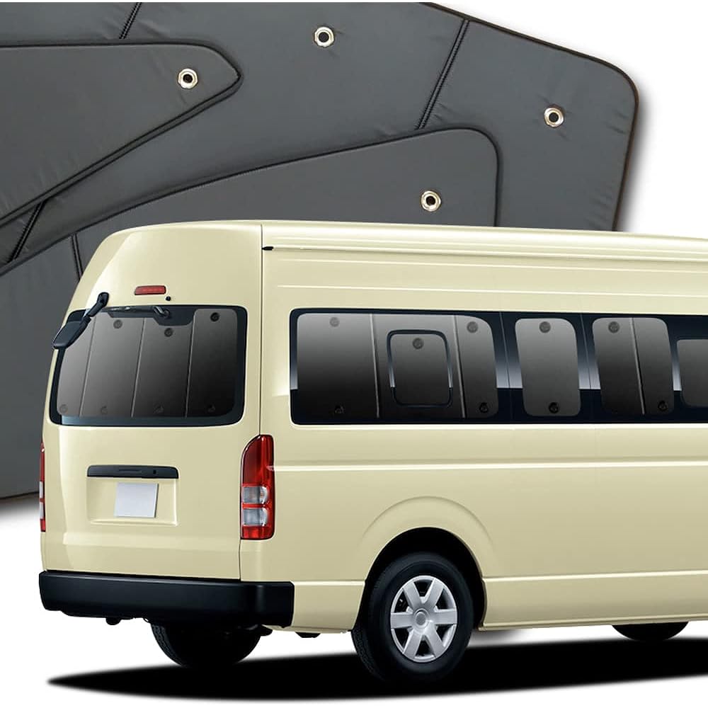 Hiace 200 Series Super Long 5 Type Curtain Sunshade Sleeping in Car Goods Privacy Sunshade Rear ``01s-a005-re''
