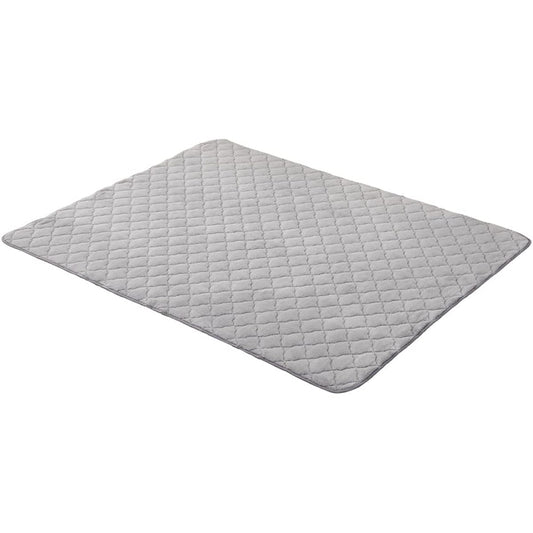 Comforea Kotatsu Futon, Quilted Rug, Long Hair, Flannel, Yarn-dyed, Washable, Non-Slip, 185 x 285 cm, 4 Tatami Mats, Rectangular, Gray