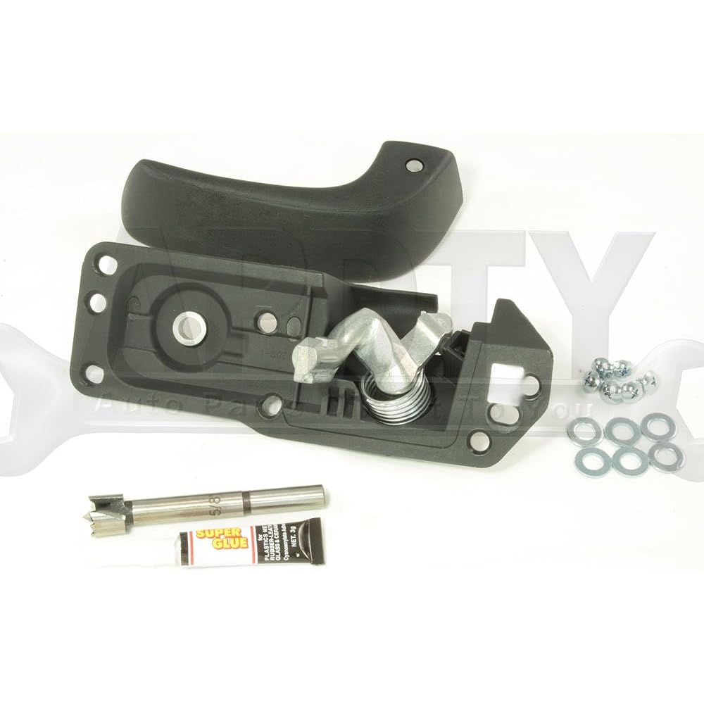 APDTY 91485 Interior door handle kit 2007-2014 Abalanche Escalade Silverado Sierra Serraban Taho Ukon left driver's seat side (can exchange door handles without replacing the entire door panel)