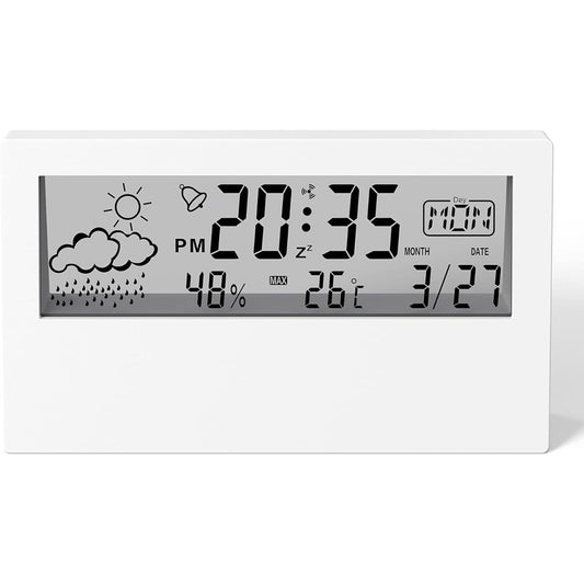 Clock Table Clock Alarm Clock Digital Calendar Snooze Date Humidity Temperature Day of the Week Heatstroke Japanese Instruction Manual 8