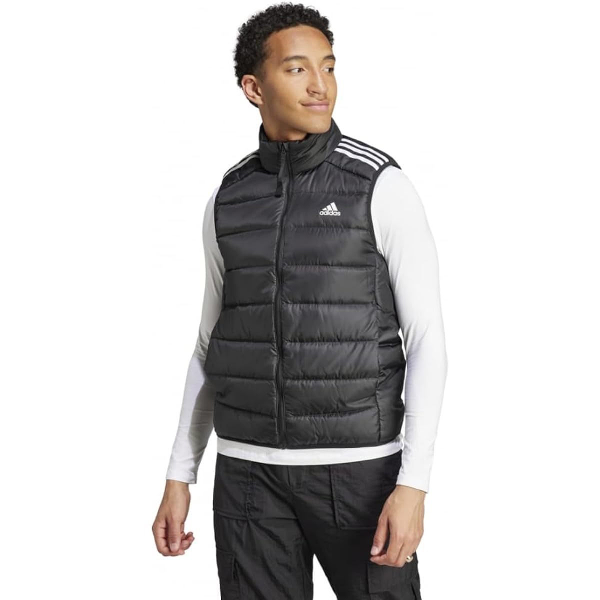 [Adidas] Down Vest Essentials 3 Stripes Light Down Vest Sportswear Men's