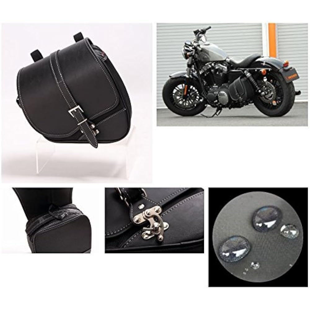 DEGNER Nylon Swing Arm Bag Sportster 04-Exclusive 6L Black NB-124