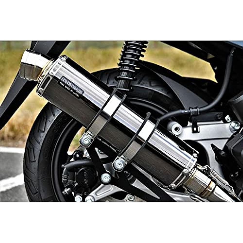 BEAMS Motorcycle Muffler PCX125 21~2BJ-JK05 R-EVO Super Metal Black Silencer JMCA G195-53-005