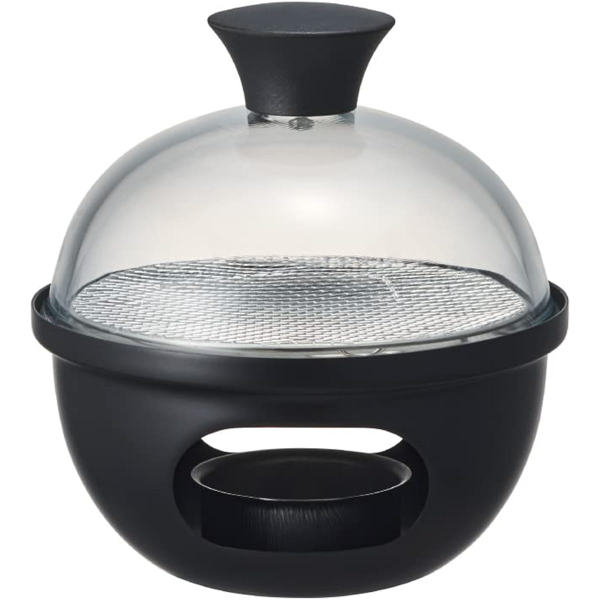 Doshisha Quick Smoker Personal Stainless Steel Net Type Smoked Chips (Sakura) Included Solid Fuel (Sold Separately) Diameter 13cm LivE Black