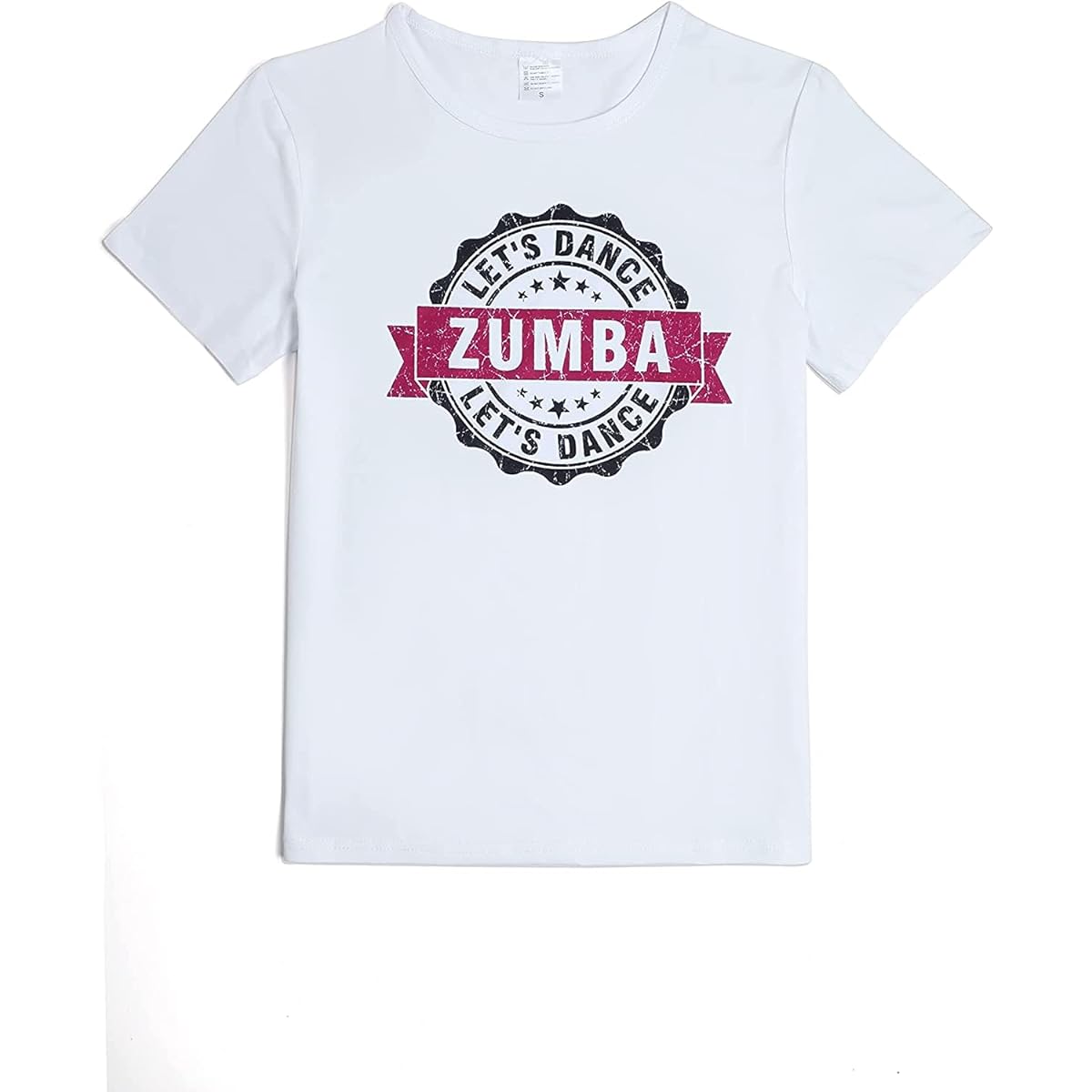 [T.D.Well] Fitness Wear Yoga ZUMBA Wear T-shirt Tops White