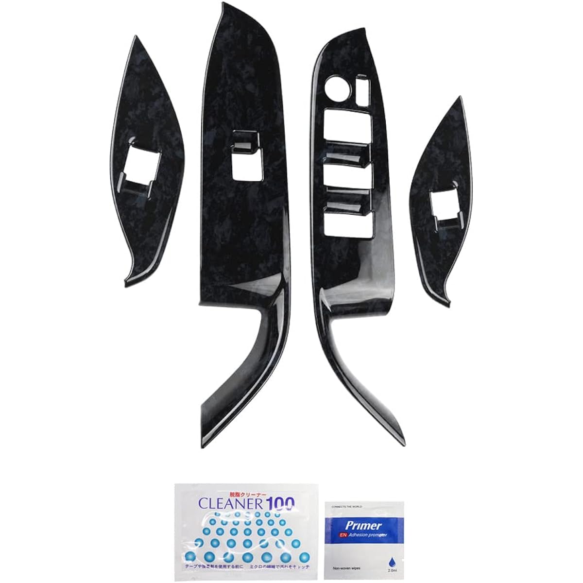 Voxy Noah 90 Series Compatible Window Switch Panel 4P ABS Material Black Heathered Pattern Interior Panel Interior Dress Up