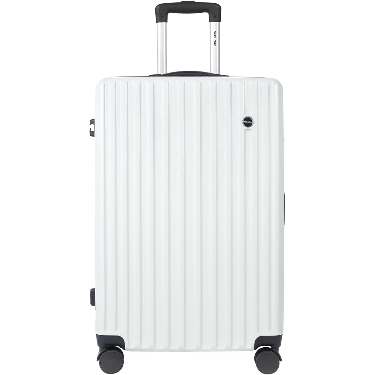 [nebudan] Suitcase, Carry Case, Carry Bag with Expansion Function, ABS+PC, Shockproof, Ultra Light, Large, Quiet, Double Casters [360 Degree Rotation & Removable] Equipped with TSA Rourke, Zipper Type, Travel, Business, Business Trip (M Size/4-7 Nights,