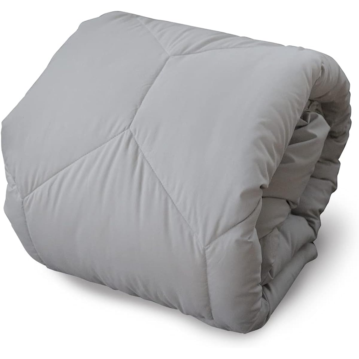 IRIS PLAZA NEWDOWN Comforter, Artificial Duvet, Equivalent to 85% Duck Down, Peach Skin Processing, With Loop, Single, Gray