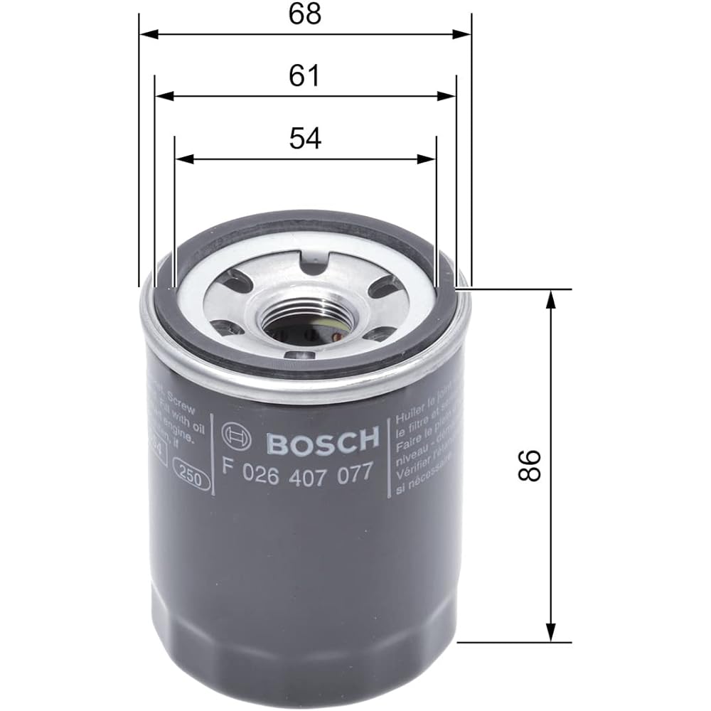 Bosch F 026 407 077 Oil Filter by Bosch