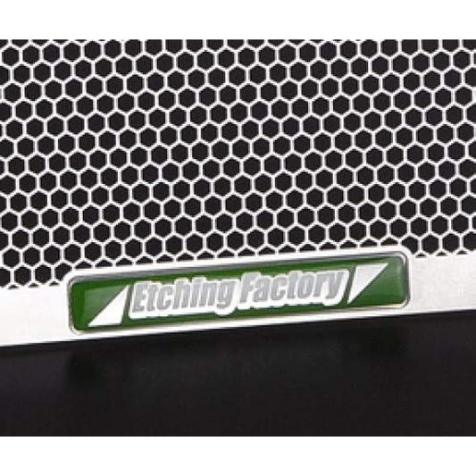 Etching Factory HORNET250 Radiator Guard, Green Emblem