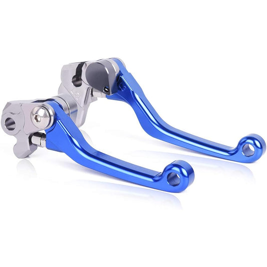 Blue Pivot Dirt Bike Motorcross Motorcycle Brake Clutch Levers for YAMAHA TTR230 2005-2015, YZ80/YZ85 2001-2014