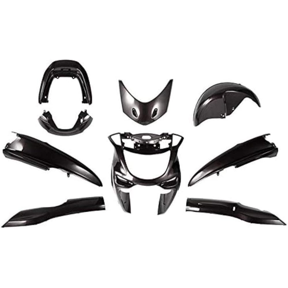 Bike Parts Center Majesty 250 (SG03J) Exterior 9-piece Set, White, White 3034