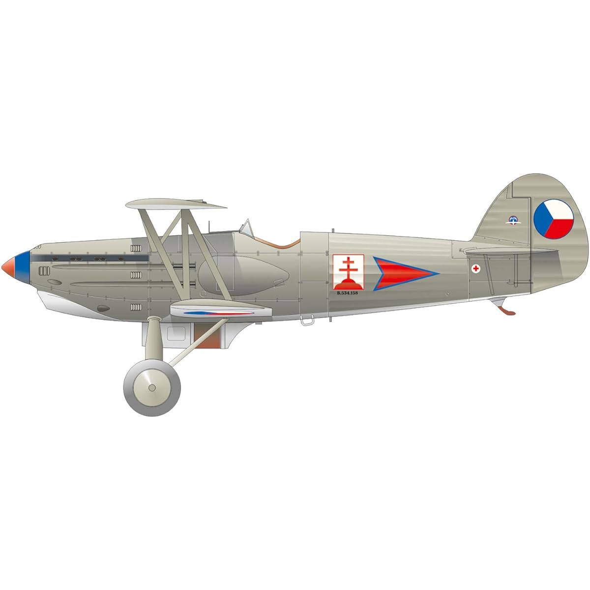 Eduard 1/72 Avia B.534 Quattro Combo: Set of 4 Plastic Models