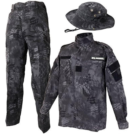 Camouflage top and bottom/Boonie hat set Taifun Taiphon US size S bdu-kty04-S [Parallel import goods]