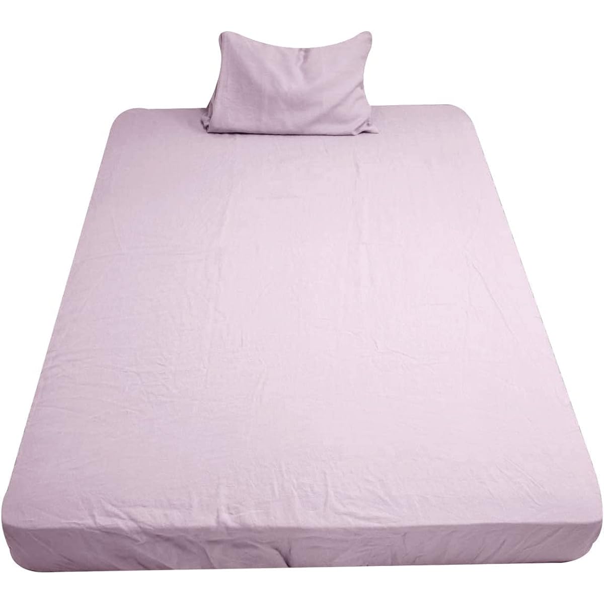 Made in Japan, 2-piece duvet cover set, single fitted sheet, pillowcase, made in Japan, 100% linen, linen, French linen, bed sheet set, cover set, sheet set, washed, antibacterial, odor resistant, moisture absorbing, Scandinavian natural (single size, pa