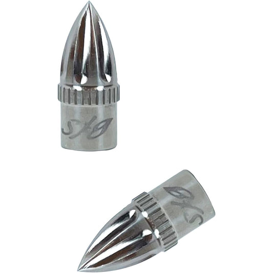 [Made in Taiwan, 64 Titanium] Samuriding Bicycle Valve Cap Titanium Set of 2 Presta Valve Ti-6Al-4V French Valve (Champagne Gold)