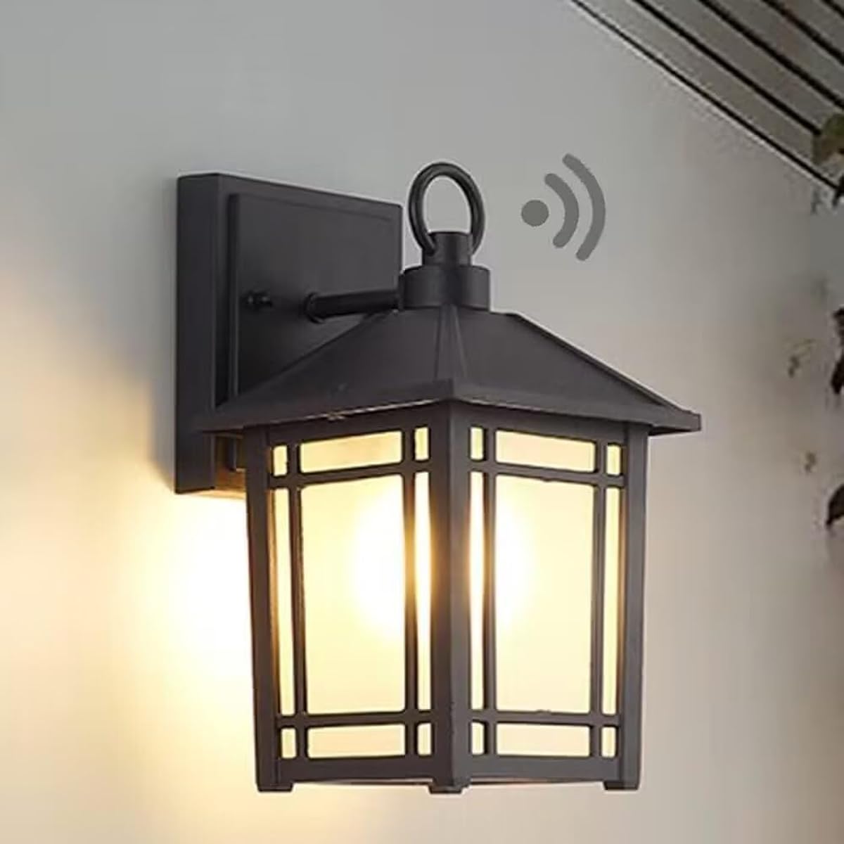 LED Entrance Light, Porch Light, Photosensitive Sensor Light, Dark Sensor, Japanese Style, Outdoor, Rainproof Lighting Equipment, Automatic Night Light, Bracket Light, Wall Lamp, Stylish Outdoor Light, Marine Lamp, Retro Style, Black, Gatepost Light, Ent