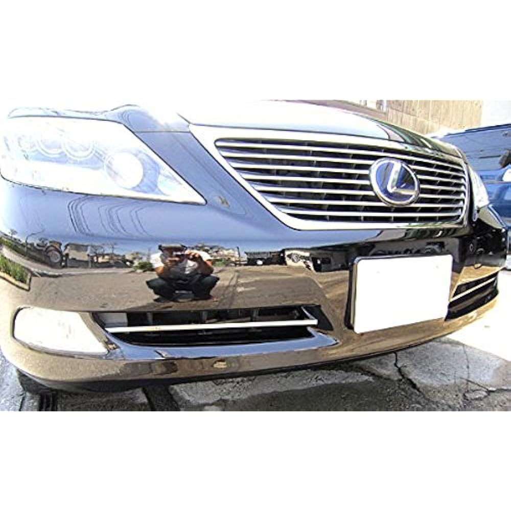 BRIGHTZ Lexus LS460 LS460L LS600h LS600hL Early Super Mirror Surface Stainless Plated Front Bumper Molding 2PC A Type [FBUM-MOL-002] LEXUS LS 460 600 460L 600h 600hL LS460 LS600 Hybrid Hybrid Long USF41 USF45 UVF45 USF46 US F40 UVF46 40 41 45 46 9160