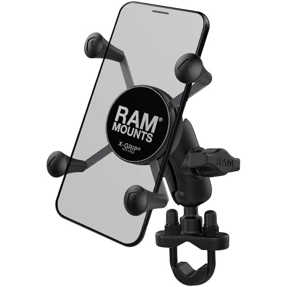 RAM MOUNTS [Set] X-Grip Smartphone Holder Set U-shaped Clamp Mount Arm (M)