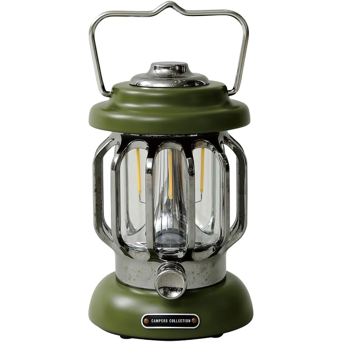 [Campers Collection Yamazen] LED Lantern Rechargeable Max 230lm Outdoor Camping Waterproof IPX4 Khaki DBZ-001(KH)