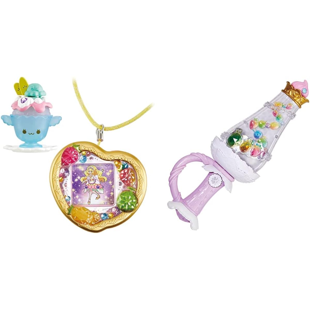 Delicious Party PreCure Heart Cure Watch & Heart Fruit Pendant Cover Special Set & Delicious Party PreCure Creamy Fleuret [Set Purchase]