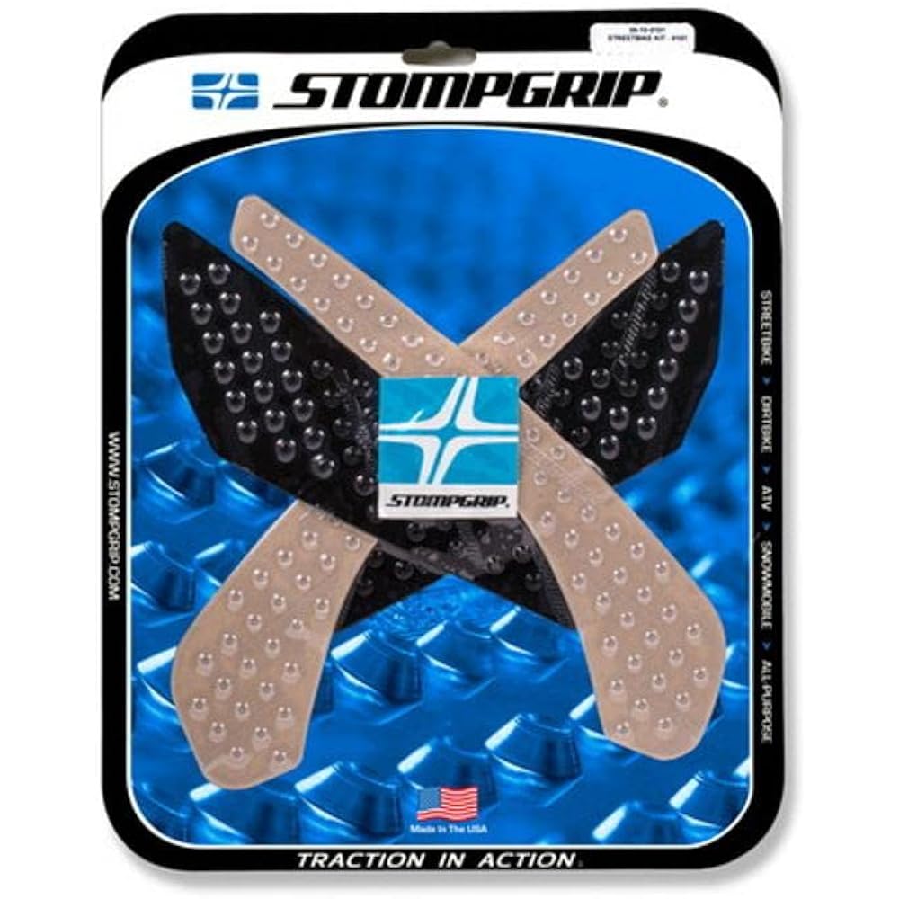 STOMP GRIP VOLCANO GSX-S750 18-20 55-10-0151C TRACTION PAD TANK KIT CLEAR