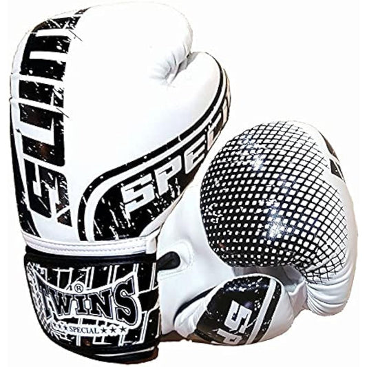 Twins Boxing Gloves PU Leather TW7 Black/White