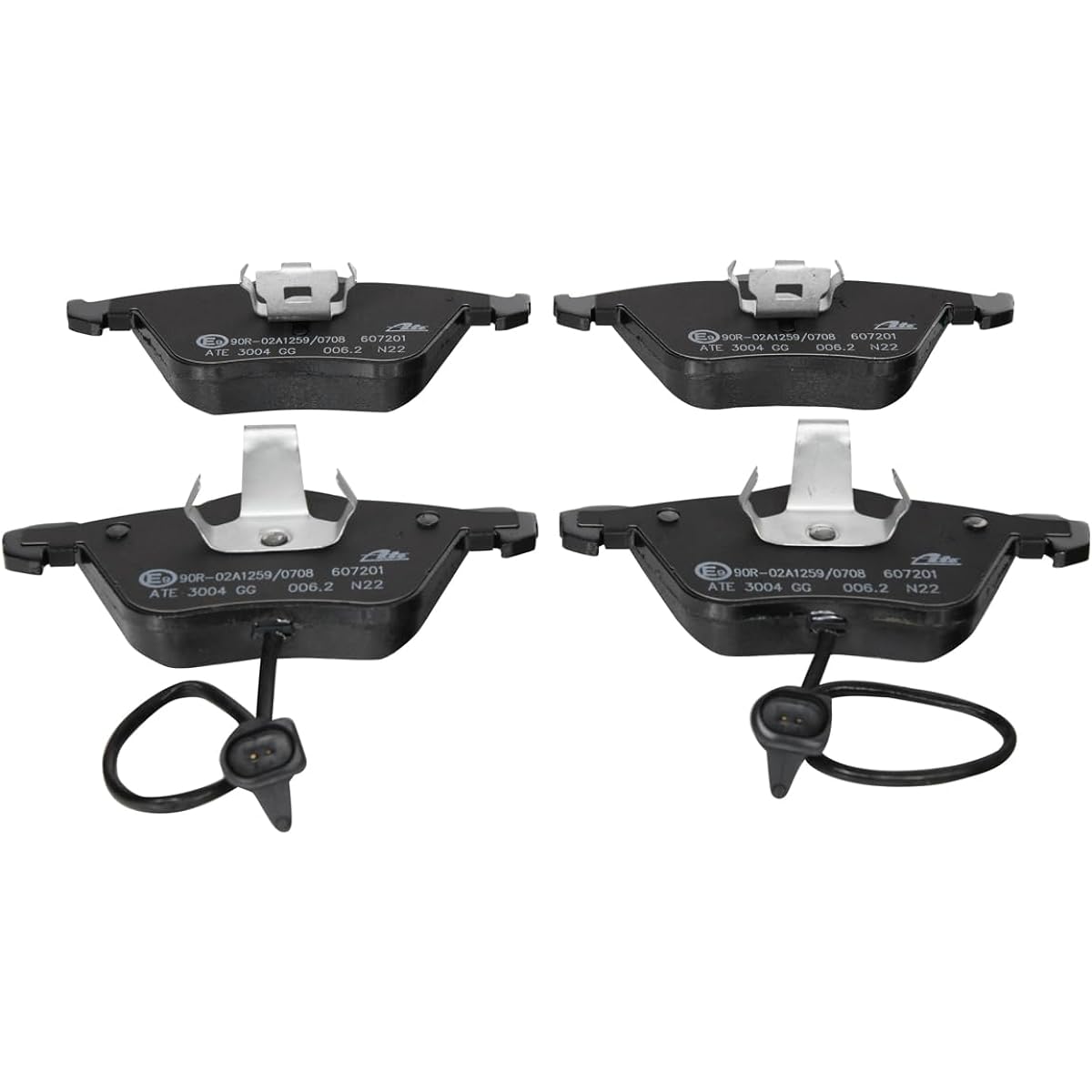PADDING (ate-at2020) Brake Pads Set 4 °F0698151d 13046072012