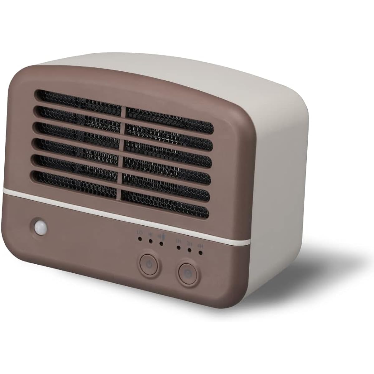 Doshisha Ceramic Heater with Human Sensor Personal Brown Pieria